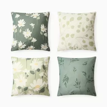 Чехол на подушку 4 шт. «Этель. Цветение», 4040 см, велюр