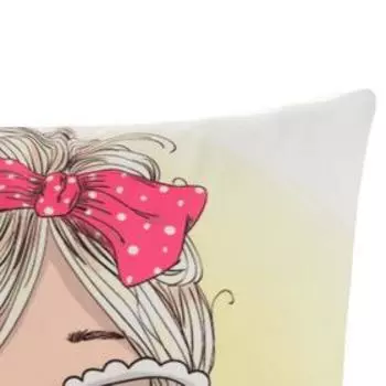 Наволочка декоративная Этель Девичьи истории»Кокетка» 40х40 см, велюр