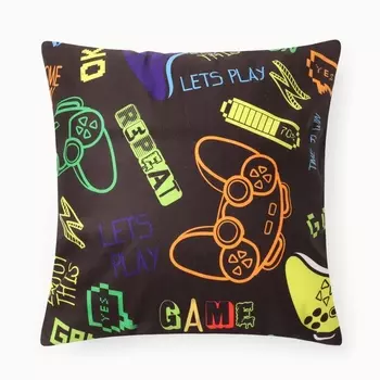 Чехол на подушку «Этель» Game, 4040 см, велюр