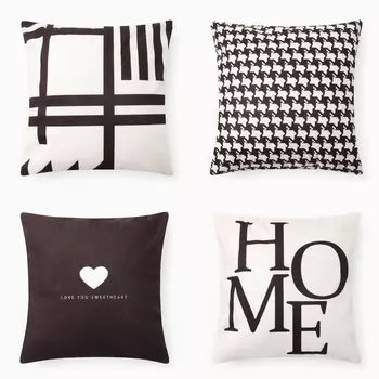 Чехол на подушку 4 шт. «Этель» HOME, 4040 см, велюр