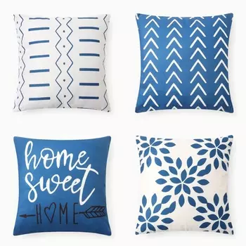 Чехол на подушку 4 шт. «Этель» Home, 4040 см, велюр