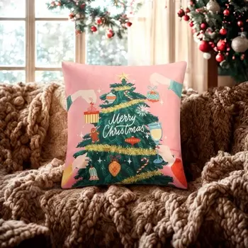 Чехол на подушку «Этель. Ёлочка», 4040 см, велюр