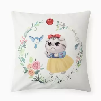 Чехол на подушку «Этель» Kitty princess, 4040 см, велюр