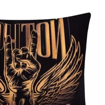 Чехол на подушку Этель "Крутой мужик" 40х40 см, 100% п/э, велюр