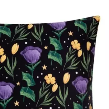 Чехол на подушку Этель "Ландыши" 40х40 см, 100% п/э, велюр