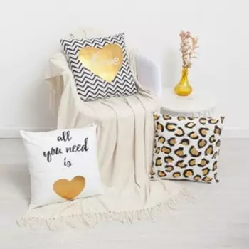 Наволочка декоративная Этель «Любовь» 42 х 42 см, 100% п/э