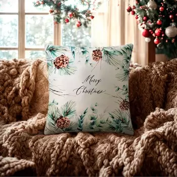 Чехол на подушку «Этель. Merry Christmas» 4040 см, велюр