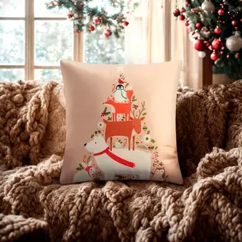 Чехол на подушку «Этель. Merry Xmas», 4040 см, велюр