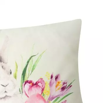 Наволочка декоративная Этель"Пасхальный кролик" 40х40 см, полиэстер, велюр