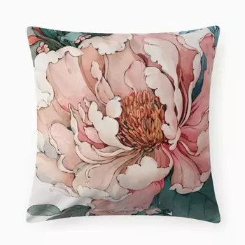 Чехол на подушку Этель "Peony", 40*40 см, 100 п/э, велюр