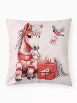 Чехол на подушку «Этель. Рождественская почта», 4040 см, велюр