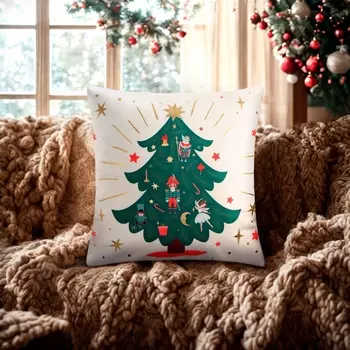 Чехол на подушку «Этель. Щелкунчик» 4040 см, велюр