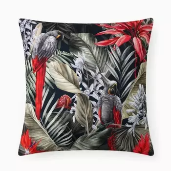 Чехол на подушку «Этель» Tropical Rio, 4040 см, велюр