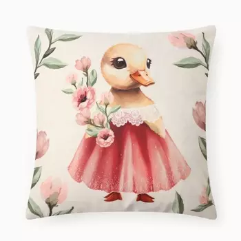 Чехол на подушку «Этель. Уточка», 4040 см, велюр