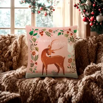 Чехол на подушку «Этель. Warm wishes», 4040 см, велюр