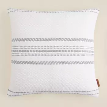 Чехол на подушку с вышивкой SL Home, 4545 см, хлопок 100%, серый