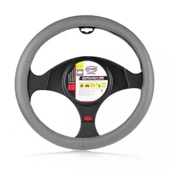 Чехол на руль Premium серый d 37-39 см, HEYNER