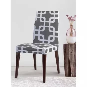 Чехол на стул «Прочная сетка», декоративный, велюр