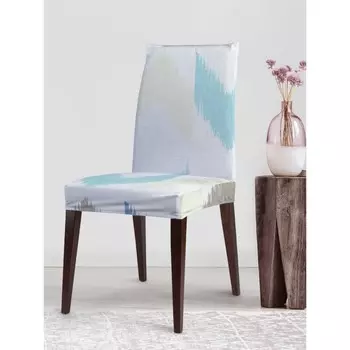 Чехол на стул «Переменчивые стрелки», декоративный, велюр