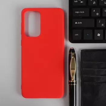 Чехол PERO, для телефона Samsung A33, силиконовый, красный
