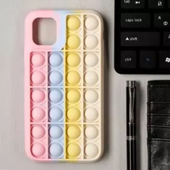 Чехол POP IT для iPhone 11, силиконовый, разноцветный