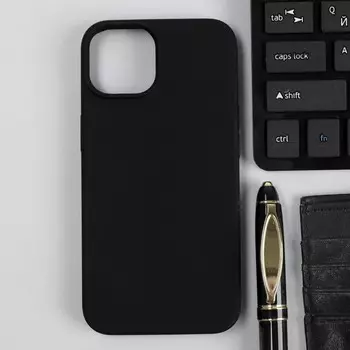 Чехол Red Line Ultimate, для телефона iPhone 14, силиконовый, микрофибра, черный