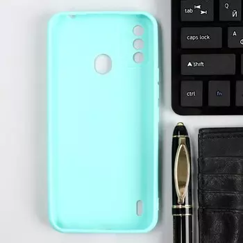 Чехол Red Line Ultimate, для телефона Itel A48, силиконовый, голубой