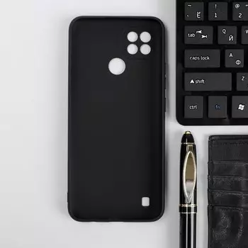 Чехол Red Line Ultimate, для телефона Realme C21, силиконовый, черный