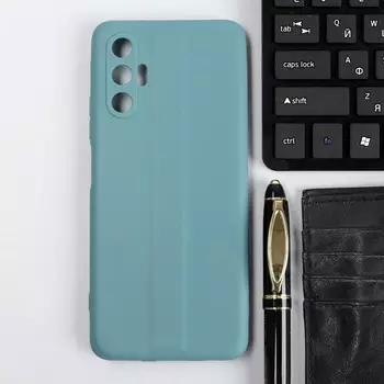 Чехол Red Line Ultimate, для телефона Tecno Pova 3, силиконовый, бирюзовый