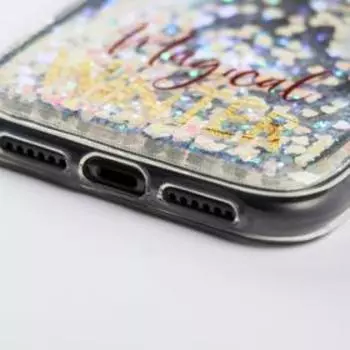 Чехол - шейкер для телефона iPhone 11 «Новогодний единорог», 7,6 х 15,1 см