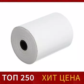 чековая лента термо 80мм 50м, 80х12х50, плотность 50г/м2