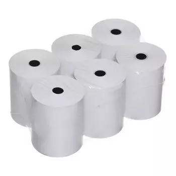 Чековая лента термо 80мм 74м 80х12х74, 48г/м2