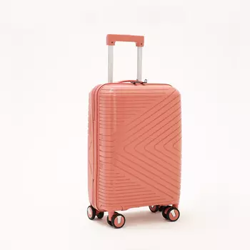 Чемодан 20", 36*21*55, отд на молнии, код замок, 4 колеса, розовый