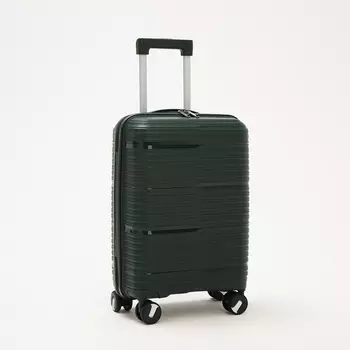 Чемодан 20", 36*21*55, отд на молнии, код замок, 4 колеса, зеленый