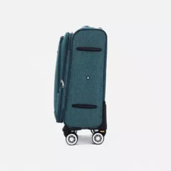 Чемодан 20" 38*25*59, отд на молнии, н/карман, 4 колеса, съёмные, зеленый