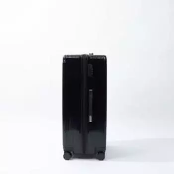 Чемодан большой 28", отдел на молнии, кодовый замок, 4 колеса, цвет чёрный