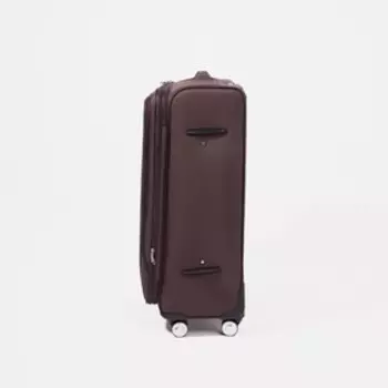 Чемодан большой 28", отдел на молнии, наружный карман, кодовый замок, цвет коричневый