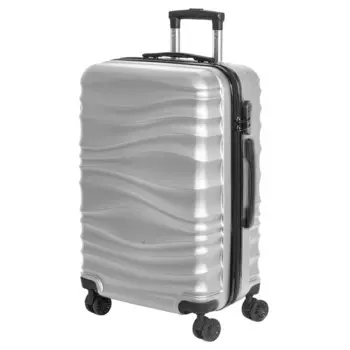Чемодан Fusion FTS-1006, M, серебро