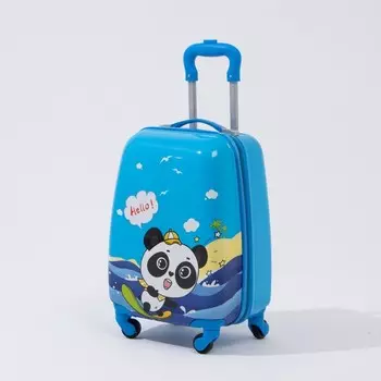 Чемодан маленький 16", цвет голубой