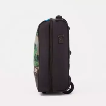 Чемодан малый 18", на молнии, цвет серый