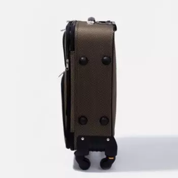 Чемодан малый 20", кодовый замок, 2 наружных кармана, цвет бежевый