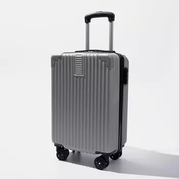 Чемодан малый 20", кодовый замок, цвет серебристый