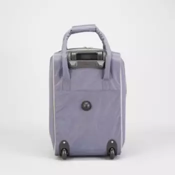 Чемодан малый 37 л (S) с сумкой Sacvoyage, отдел на молнии, с расширением, наружный карман, цвет серый