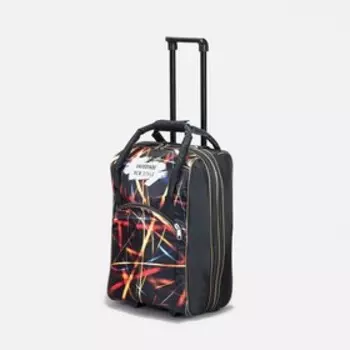 Чемодан малый 37 л (S) с сумкой Sacvoyage, отдел на молнии, с расширением, цвет чёрный