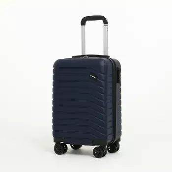 Чемодан малый 30 л (S) Goran Tomp, отдел на молнии, кодовый замок, 4 колеса, цвет синий