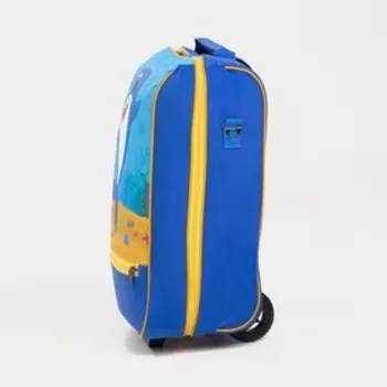 Чемодан на молнии малый 18", цвет голубой