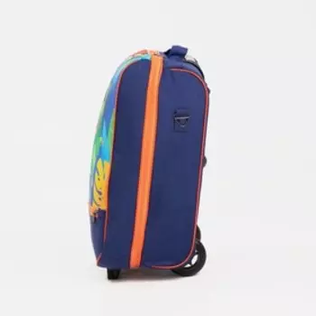 Чемодан на молнии малый 18", цвет синий