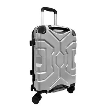 Чемодан National NLT106, M, серебро