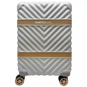 Чемодан National NLT108, L, серебро белый