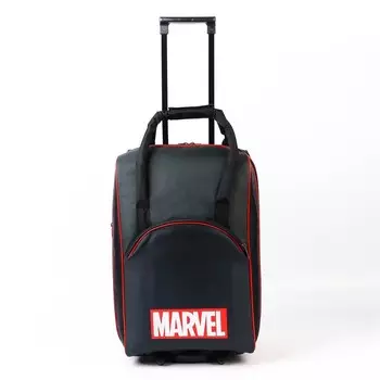 Чемодан с сумкой MARVEL 52*21*34 см, отдел на молнии, н/карман, черный